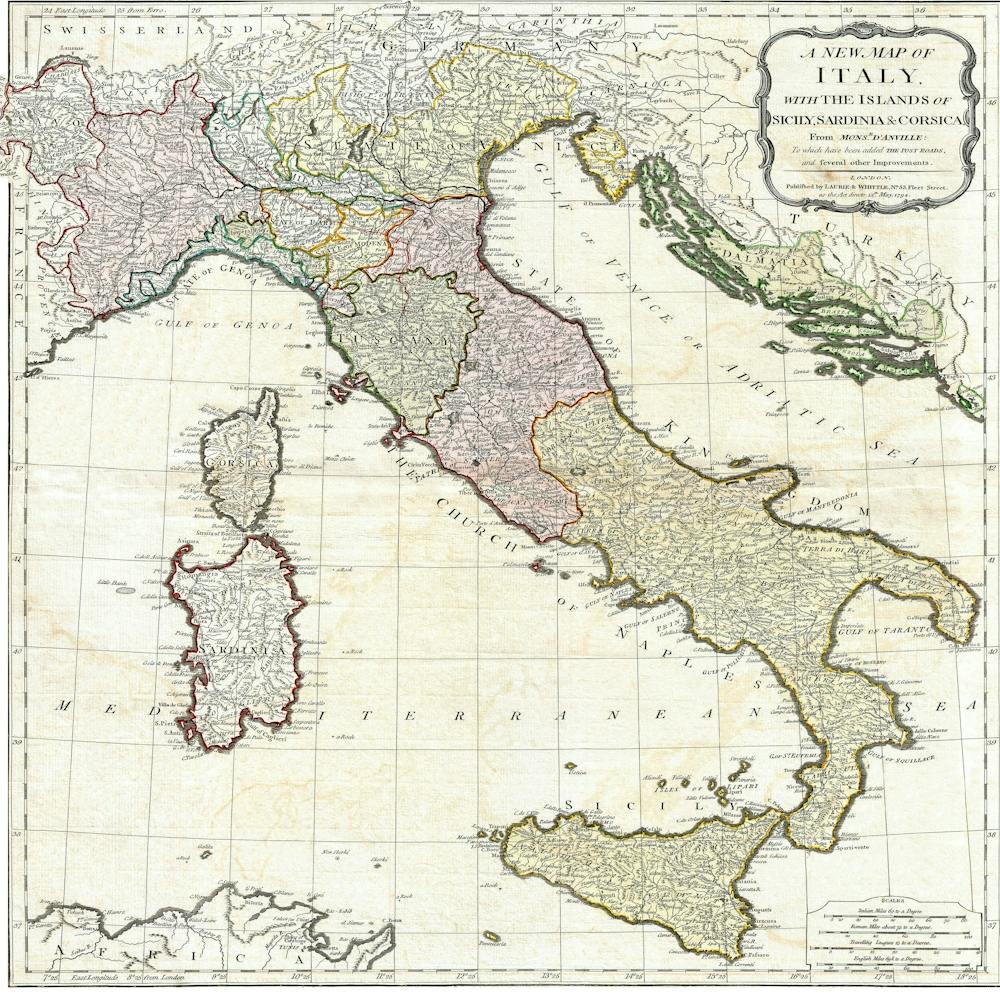 Italien Karte