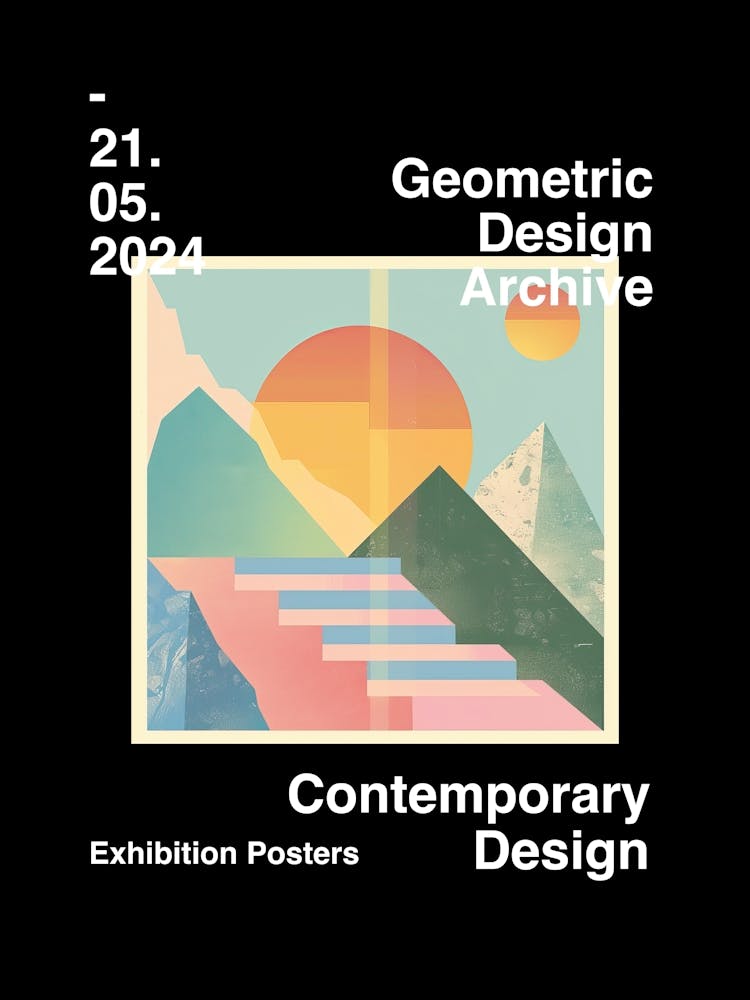 Geometric Design Archive Poster 36