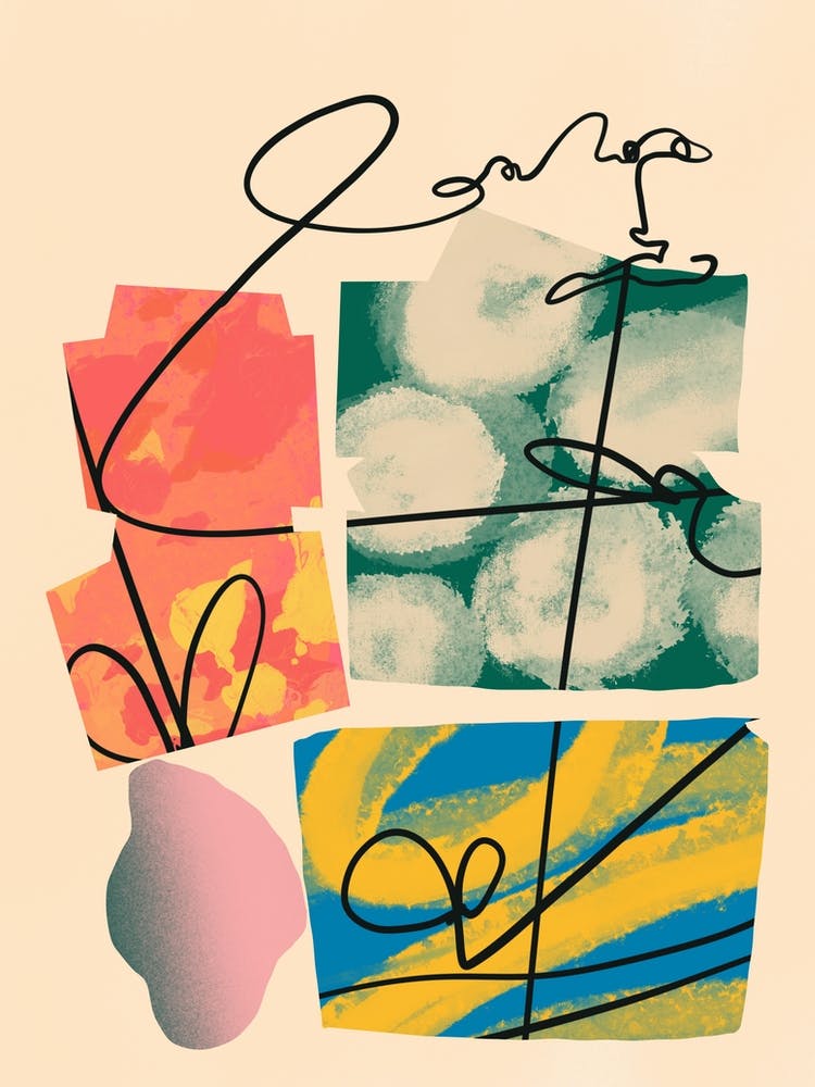 I Love You abstract