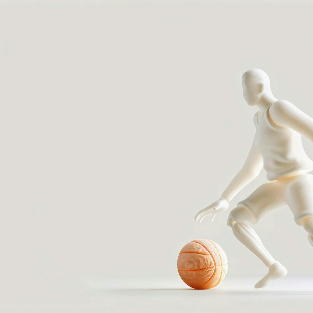 Basketball Player Dribbling 1