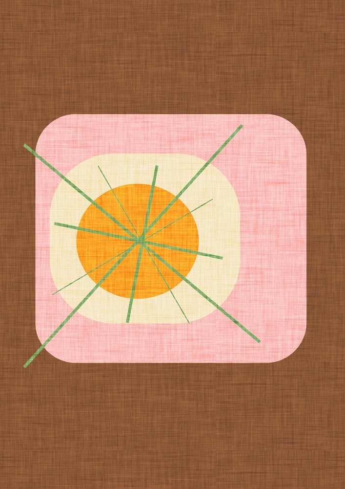 Flower Egg Brown