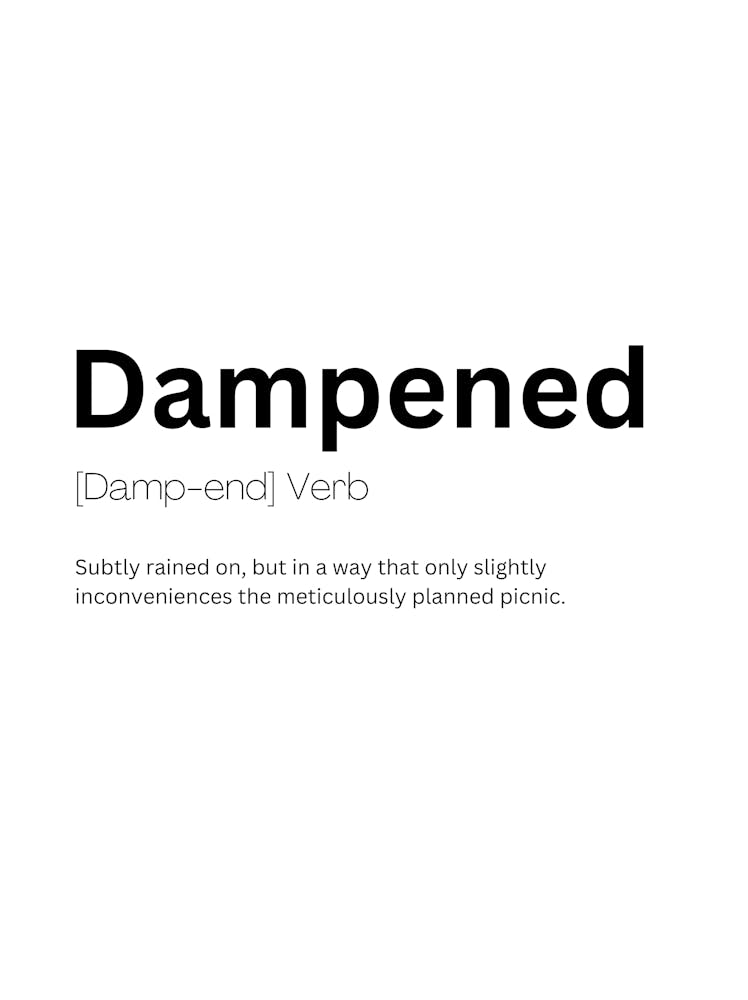 Dampened Definition Meaning