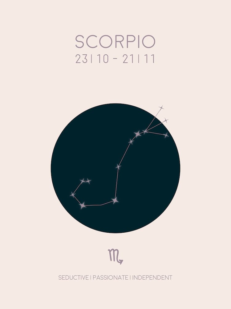 Scorpio Star Sign In Light