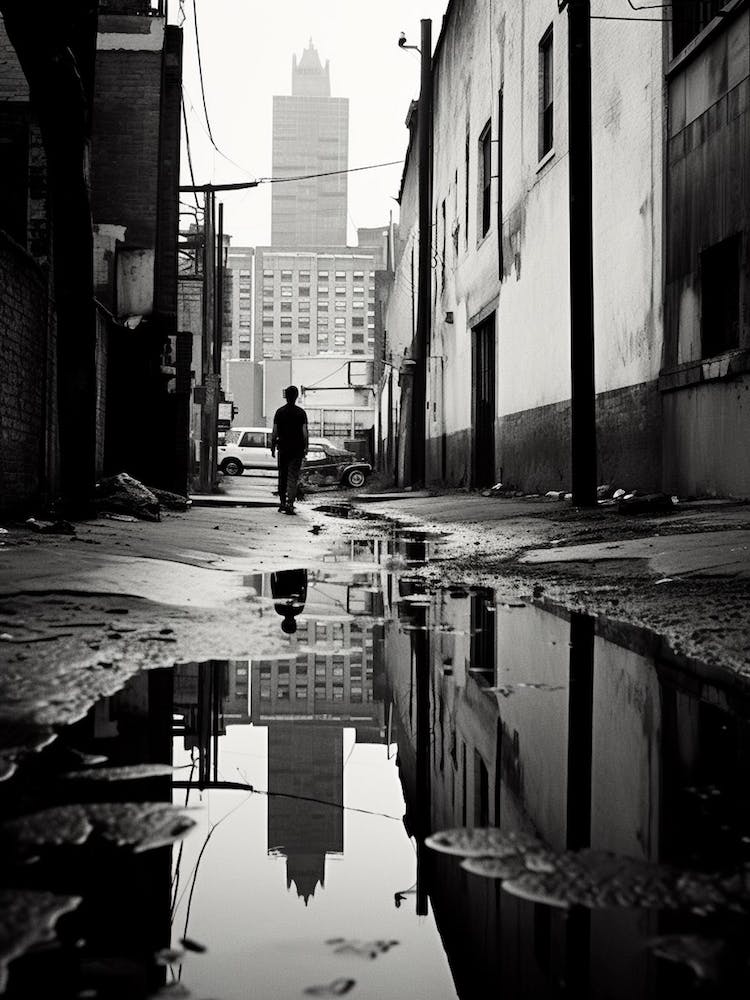 Philadelphia, Black And White Analogue Photograph 2