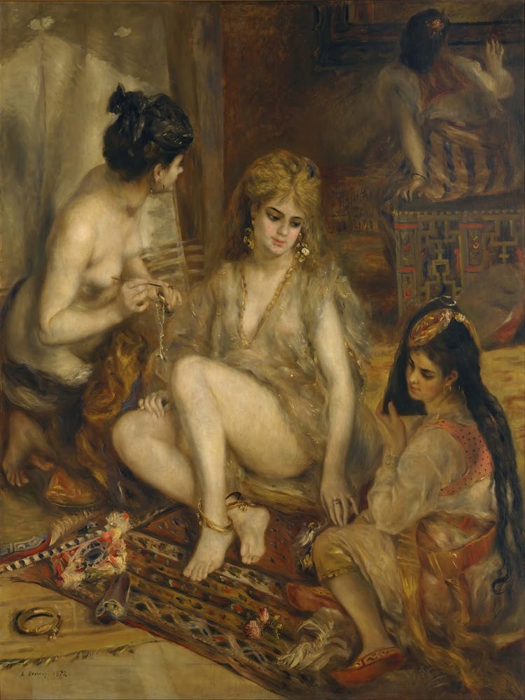 Parisiennes In Algerian Costume Or Harem, Pierre Auguste Renoir