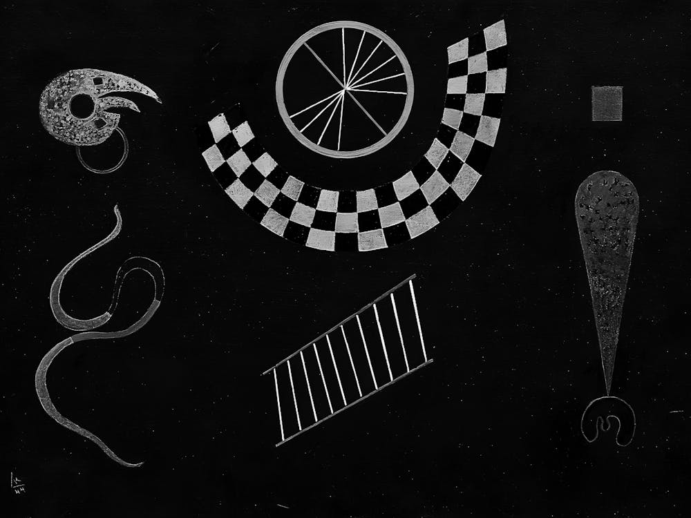 Black And White Image Of Various Objects