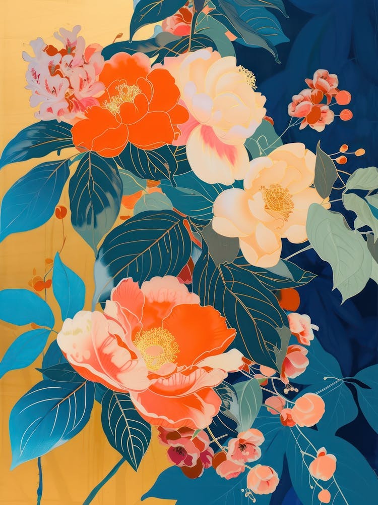 Great Japan Hokusai Japanese Floral 18