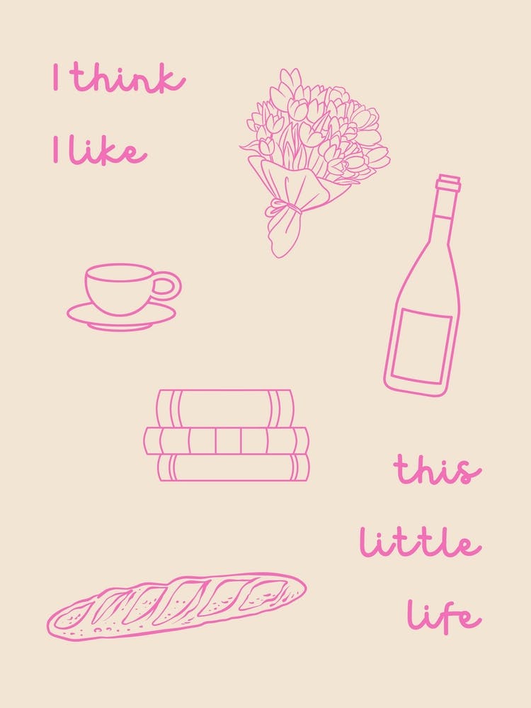 This Little Life Poster Pink