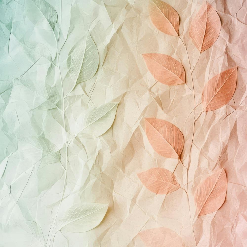 Paper Background With Leaves