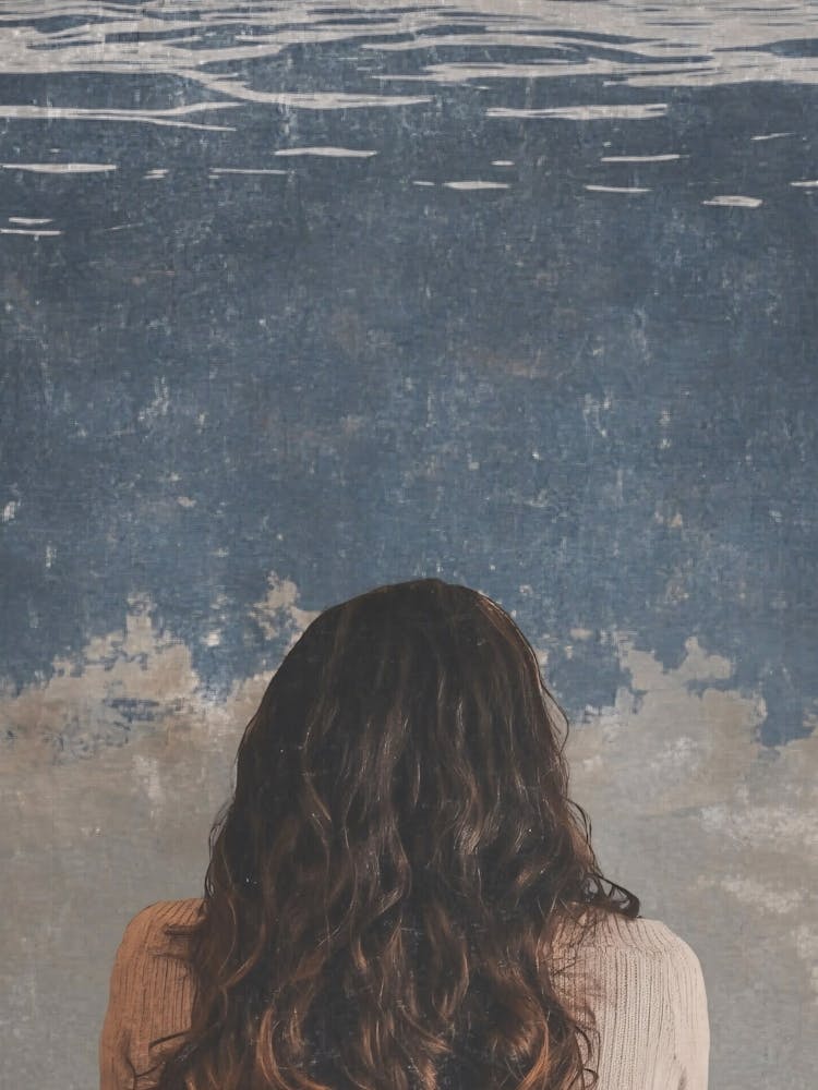 Woman Looking At The Water