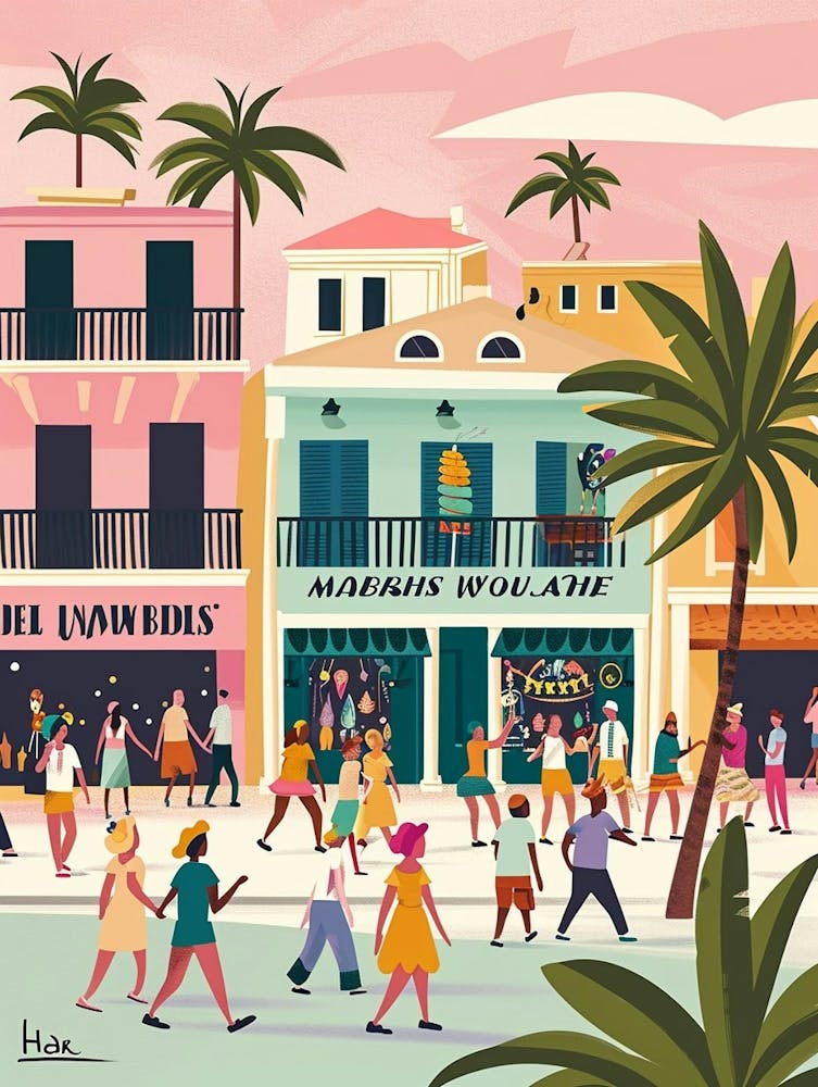 Mardi Gras World Märchenbuch-Illustration 4