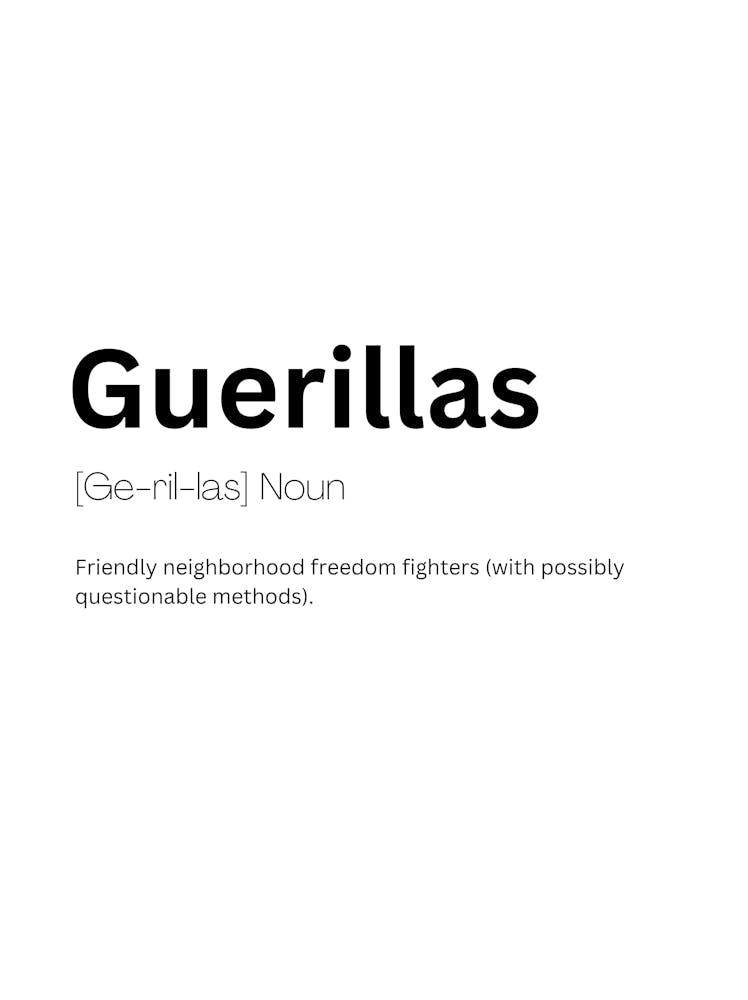 Guerillas Definition Meaning