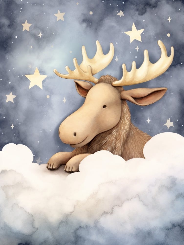 Sleeping Baby Moose