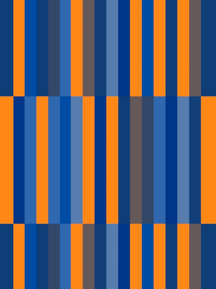 Blue And Orange Stripes