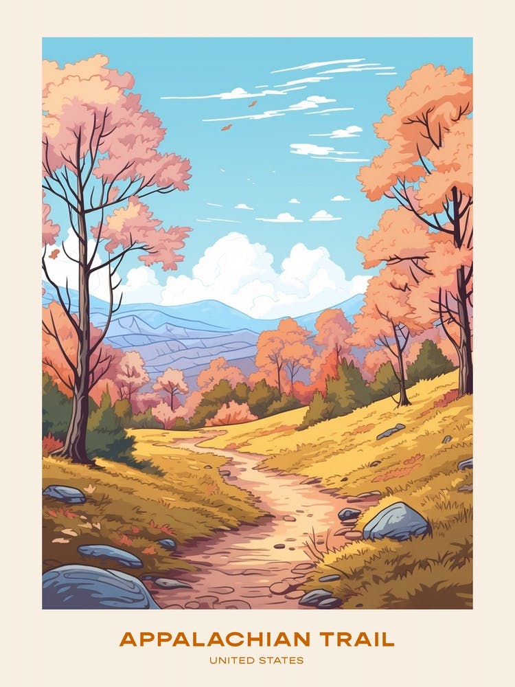 Appalachian Trail Usa 2 Hike Poster