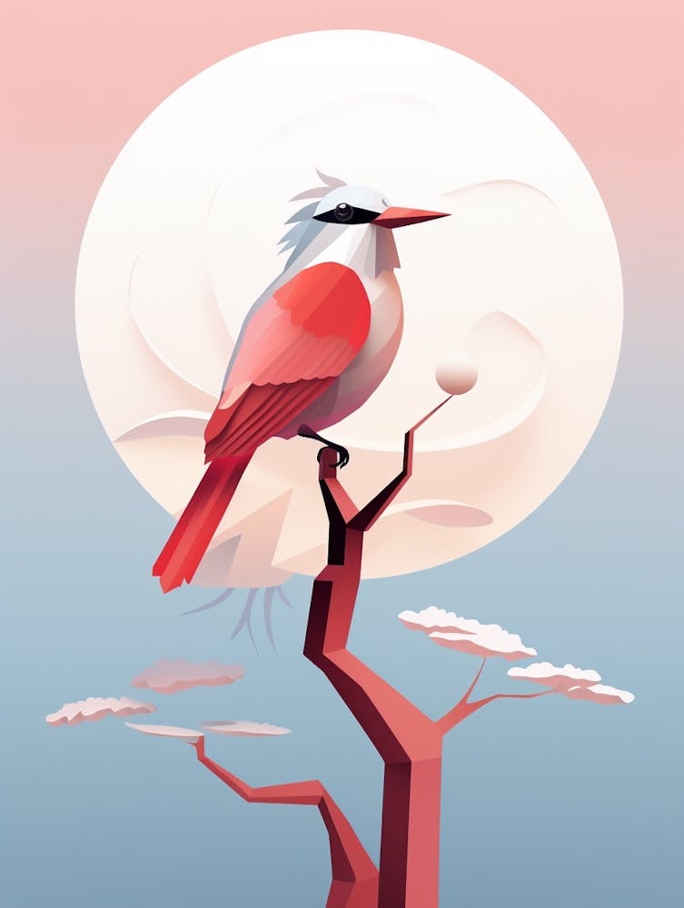 Illustration Minimaliste Martin-pêcheur 4