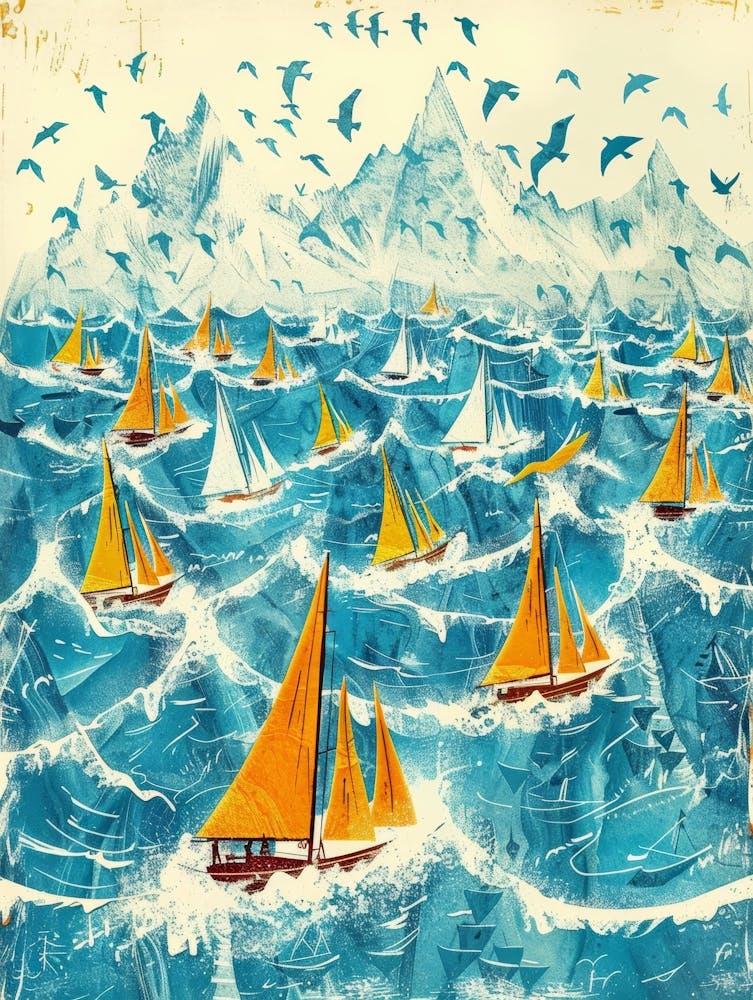 Segelboote im Meer 8