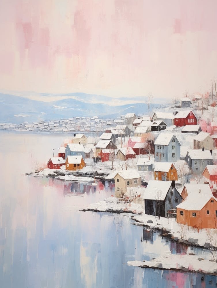 Dreamy Winter Painting Troms Norway 1