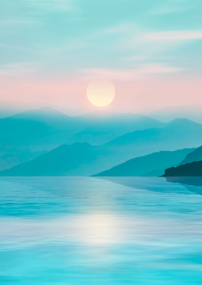 Calm Water In Turquoise