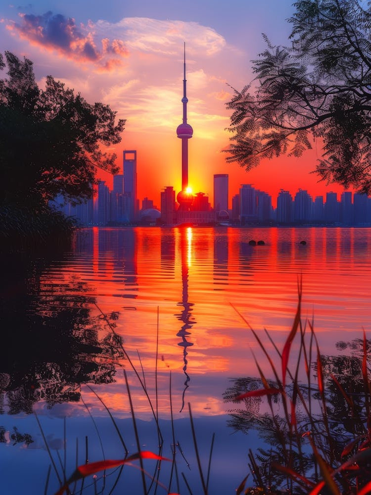 Sunset In Shanghai