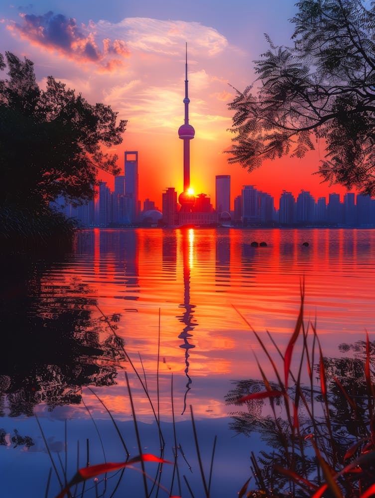 Sunset In Shanghai