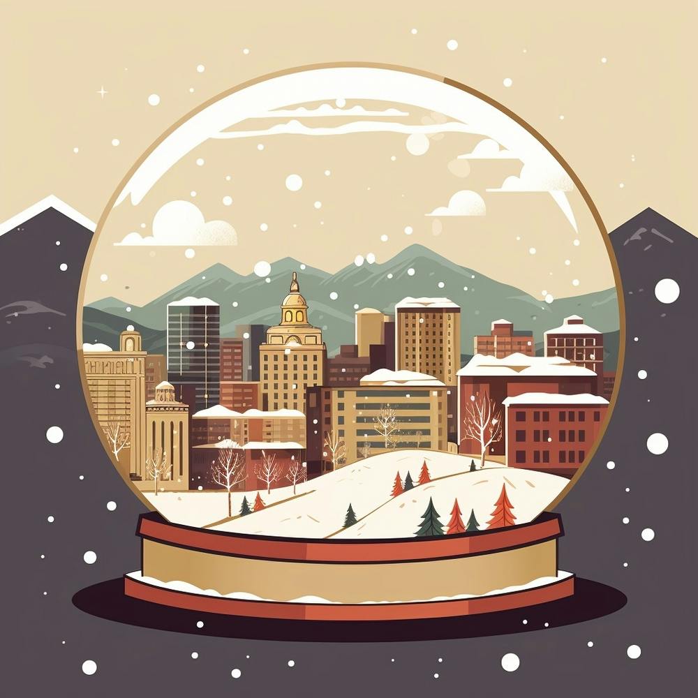 Denver Colorado Snowglobe