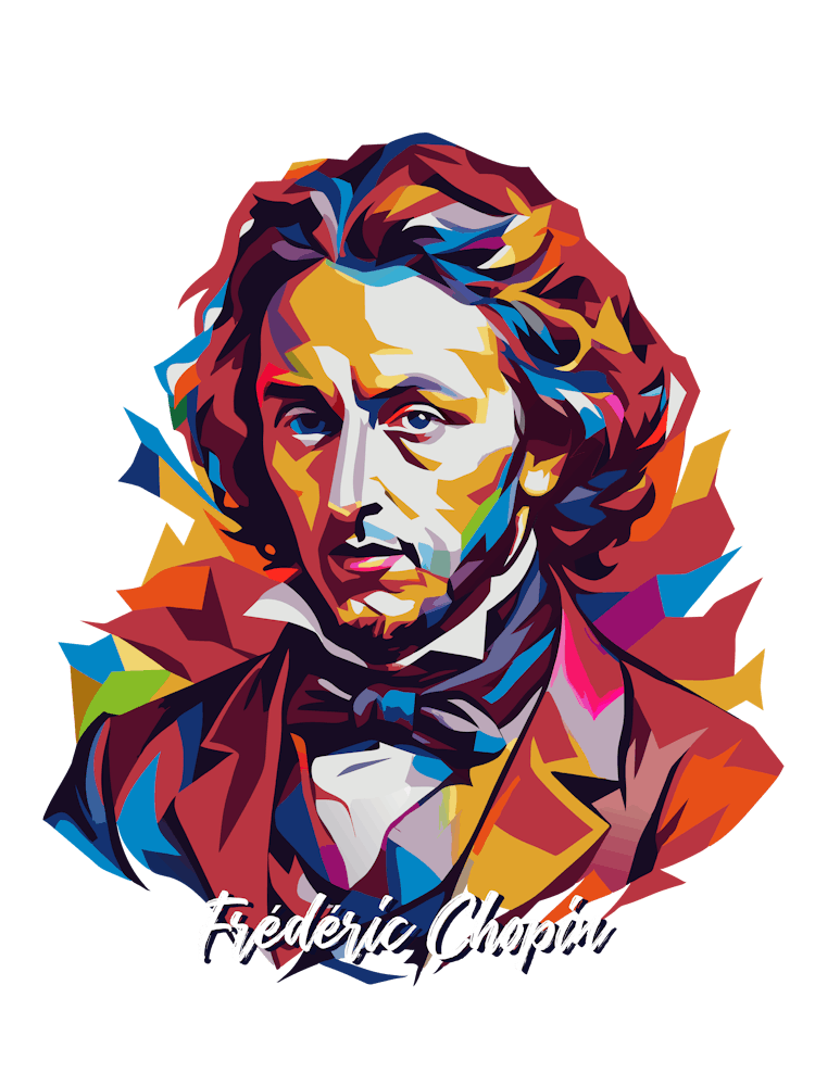 Frederic Chopin 03 Portrait WPAP Pop Art