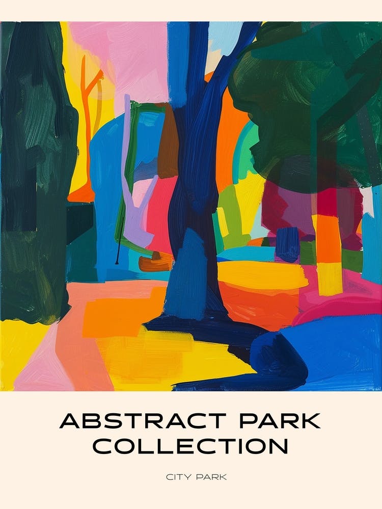 Collection Parc Abstrait Poster City Park New Orleans 1