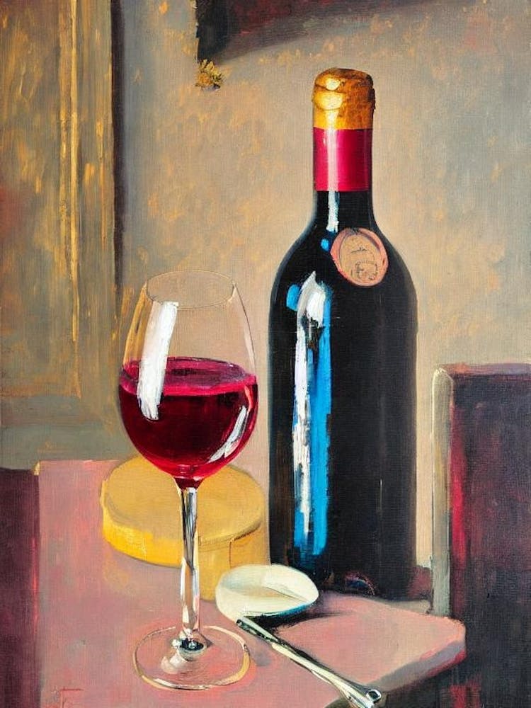 Cabernet Franc 1 Rosé Ölgemälde Cocktail Poster