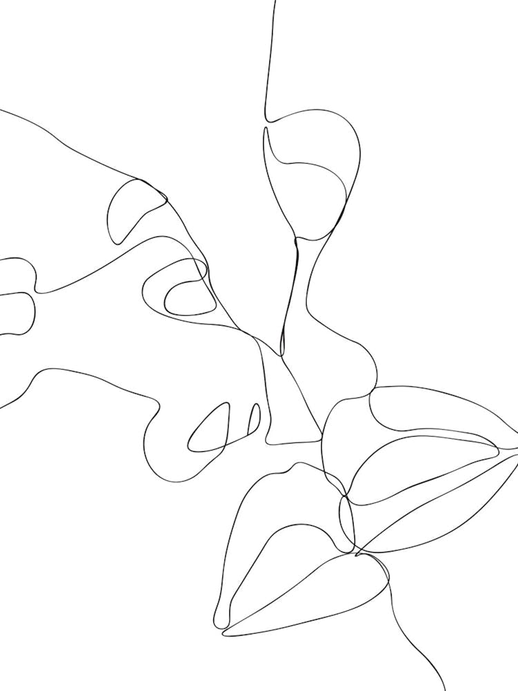 Line Drawing Of A Flower