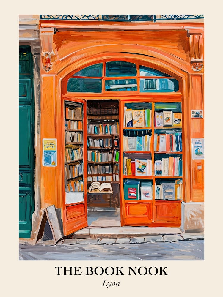 Lyon Book Nook Bookshop 1 Plakat