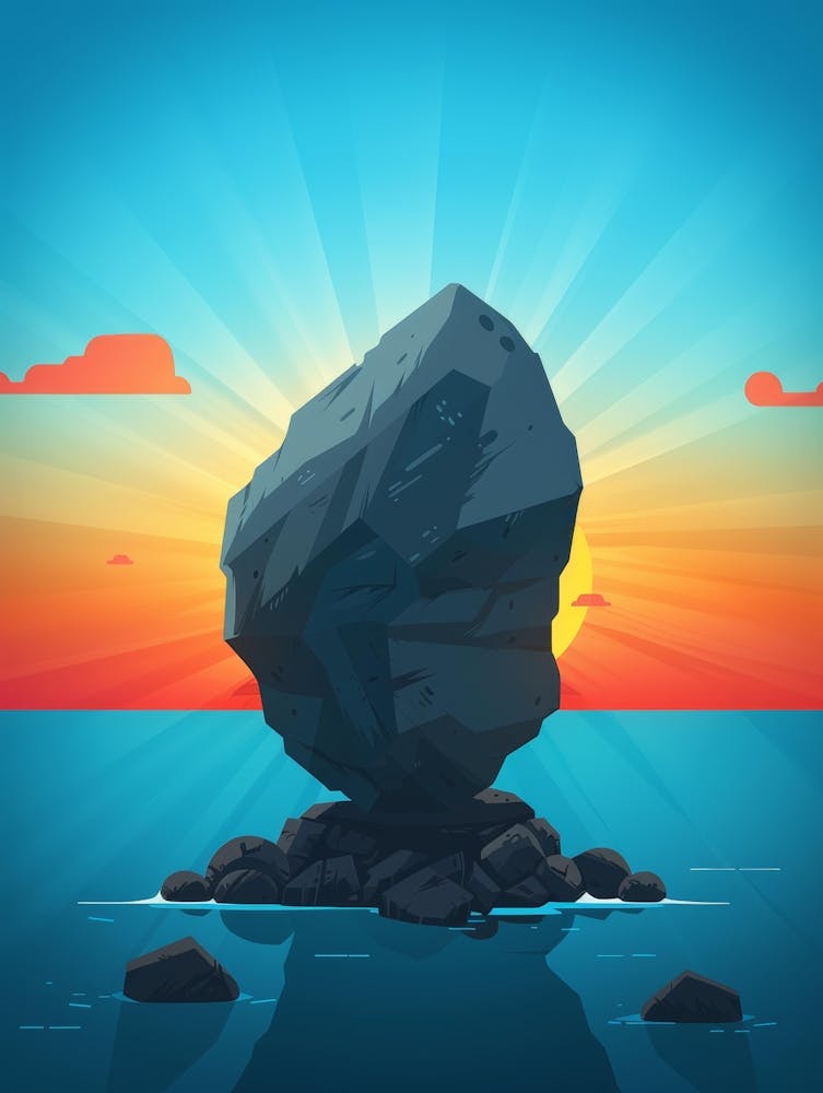 Rock In The Sea