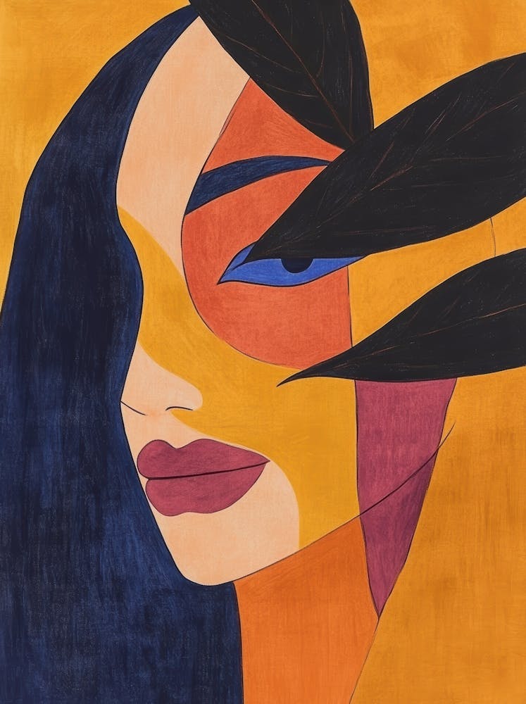 Abstract Portrait Of A Woman 150