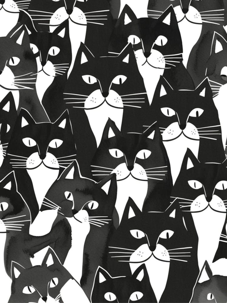 Black And White Cats 1