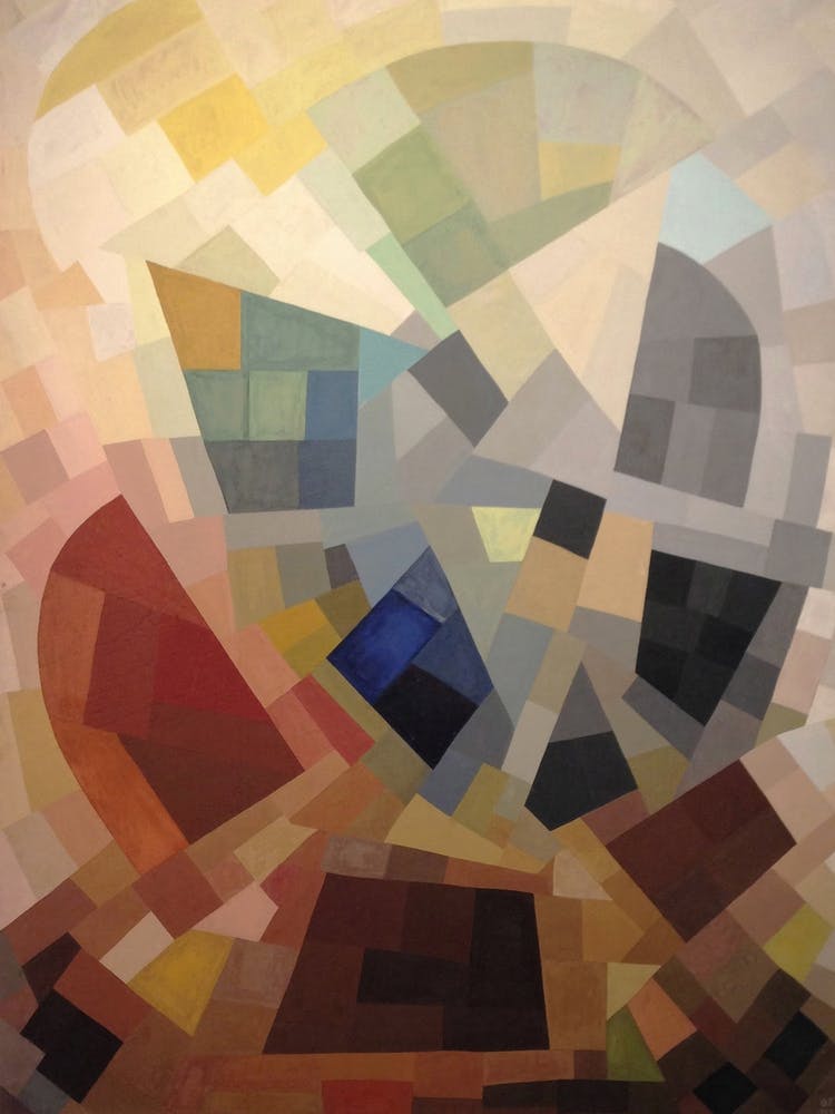 Composition by Otto Freundlich (1939) | vintage art print | western art | famous abstract | modern cubism | muted colours | FParrishs | autumn shades colours | cubist