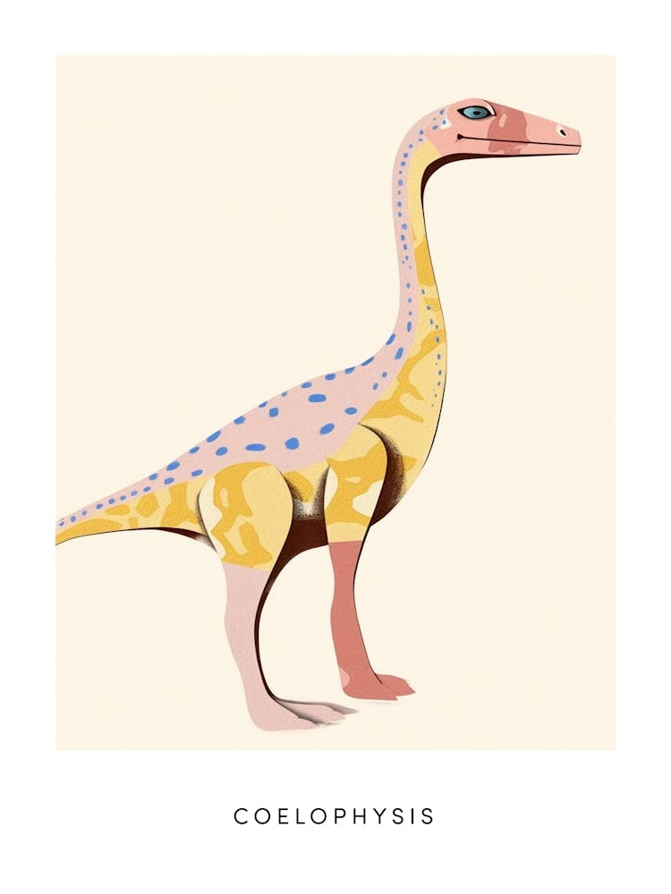 Nursery Dinosaur Art Coelophysis 2 Poster