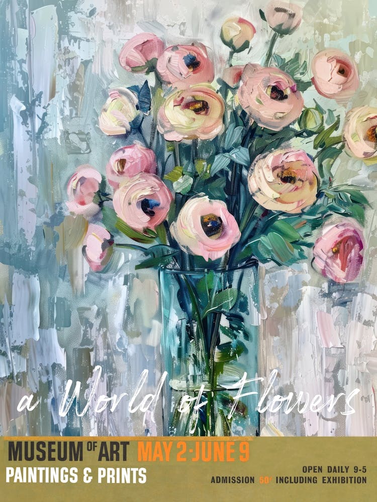 A World Of Flowers, Van Gogh Exhibition Ranunculus 2