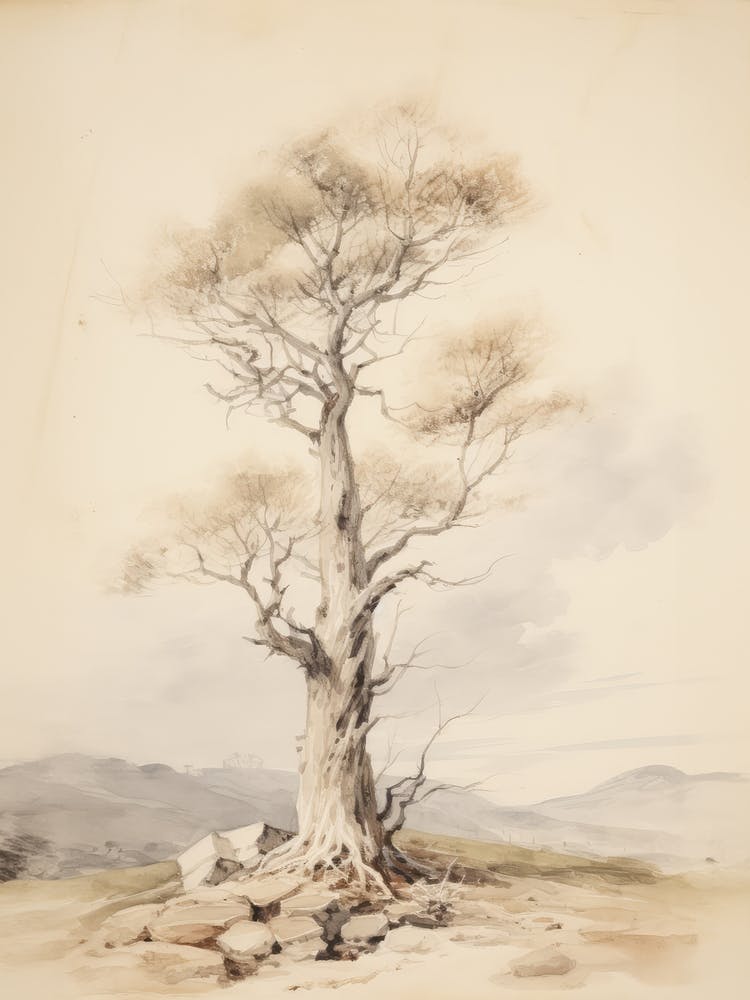 Tree Study Drawing