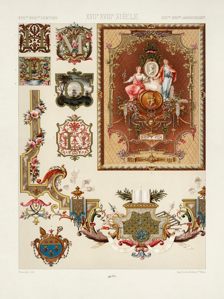 17th And 18th Century Pattern, Albert Racine 1