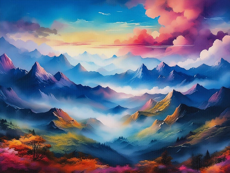 Sunrise In The Misty Mountains