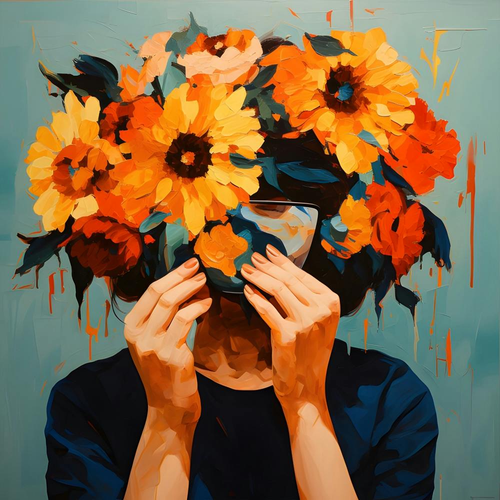 Sunflowers Woman