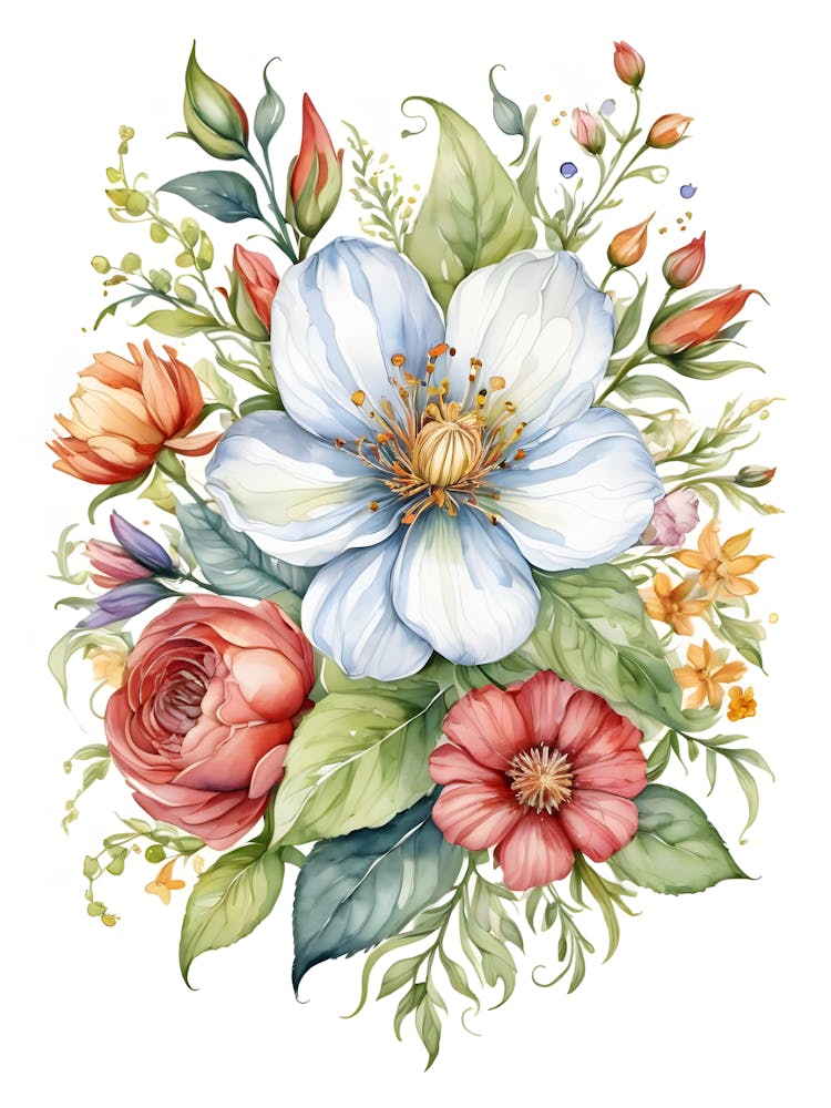 Watercolor Flowers 29