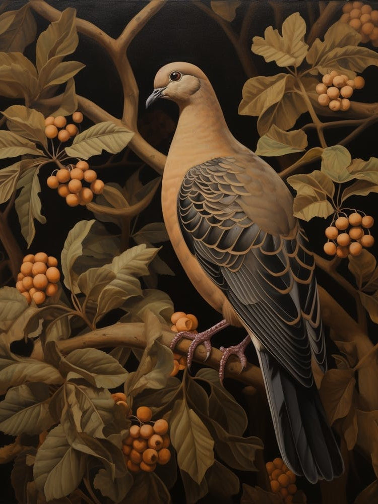 Dark And Moody Botanical Dove 1