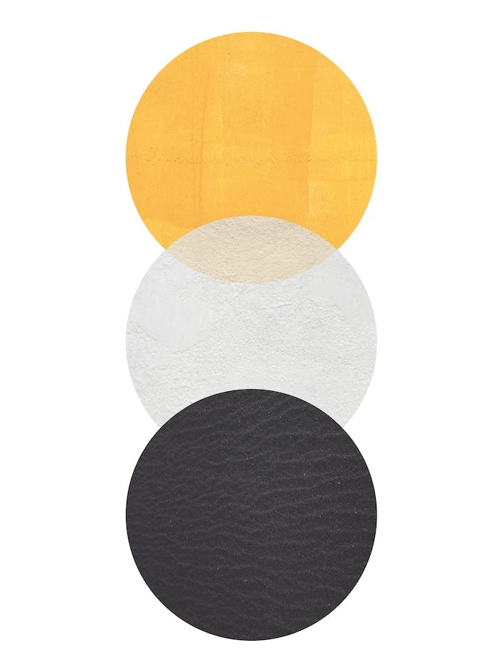 Abstract Yellow Grey and Black