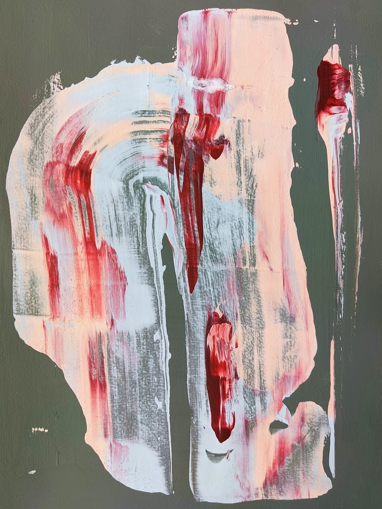 Abstract burgundy peach gray