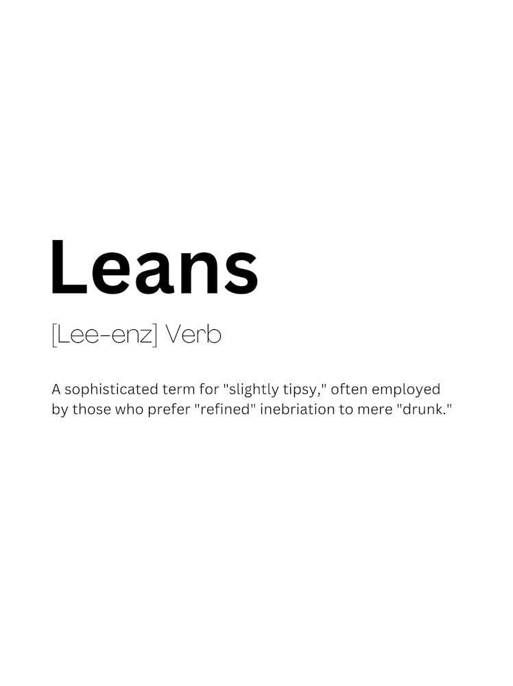 Leans Definition Meaning