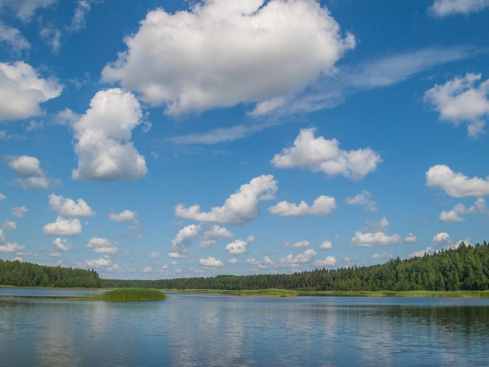 Clouds Over A Lake