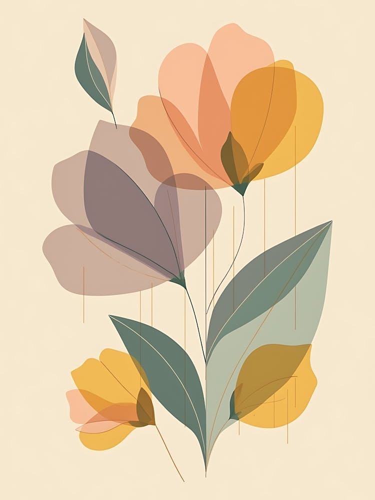 Abstract Floral Painting 4