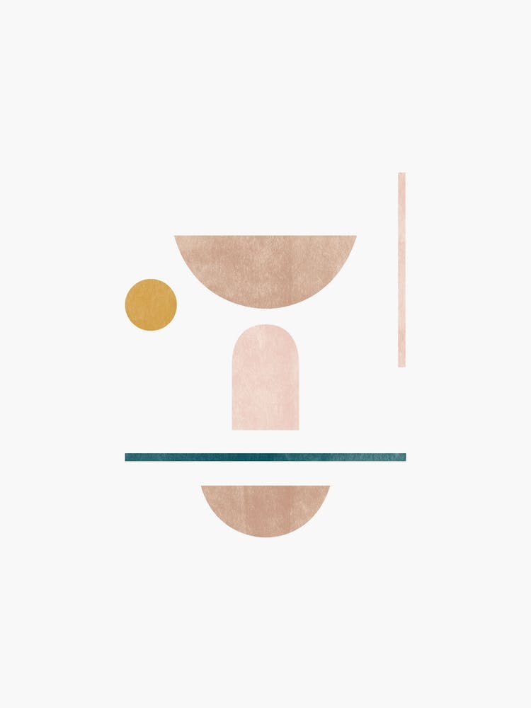 Modern Minimalist Geometric Art - Composition 2