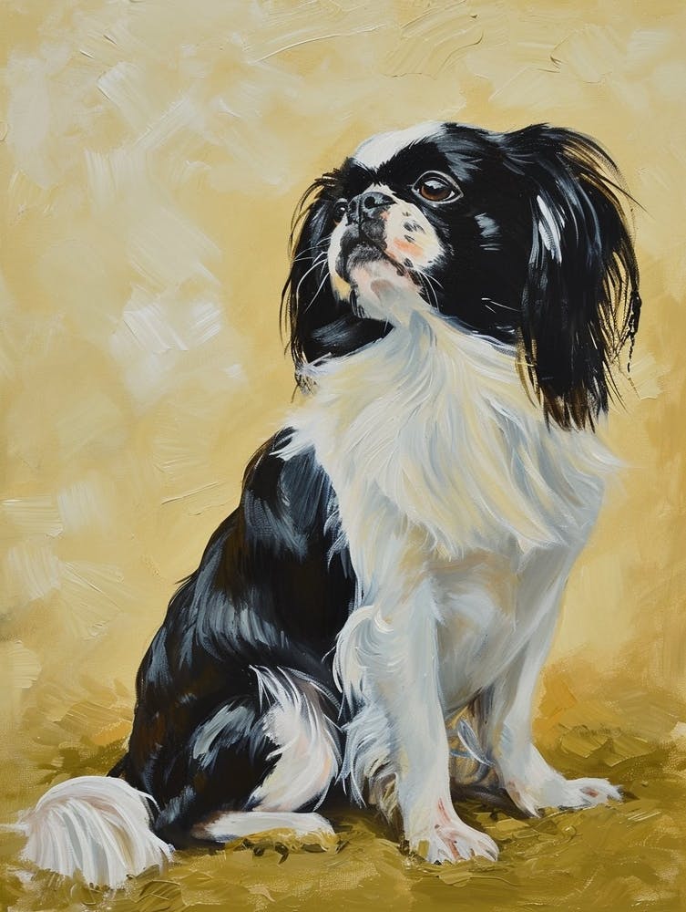 Japanese Chin Acrylic Painting 5